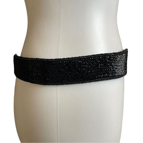 Vintage REGALE Beaded/Rhinestone Belt Size Large - Picture 4 of 8